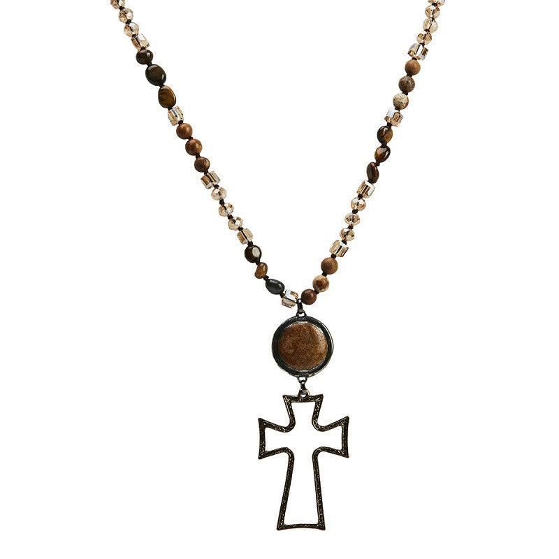 Långt halsband med kors från Moshi 14314
