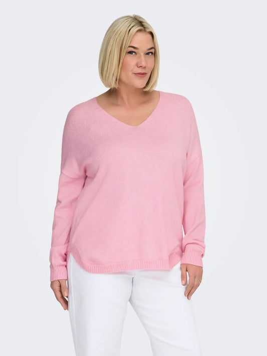 Rosa stickad tröja från Carmakoma 15267202