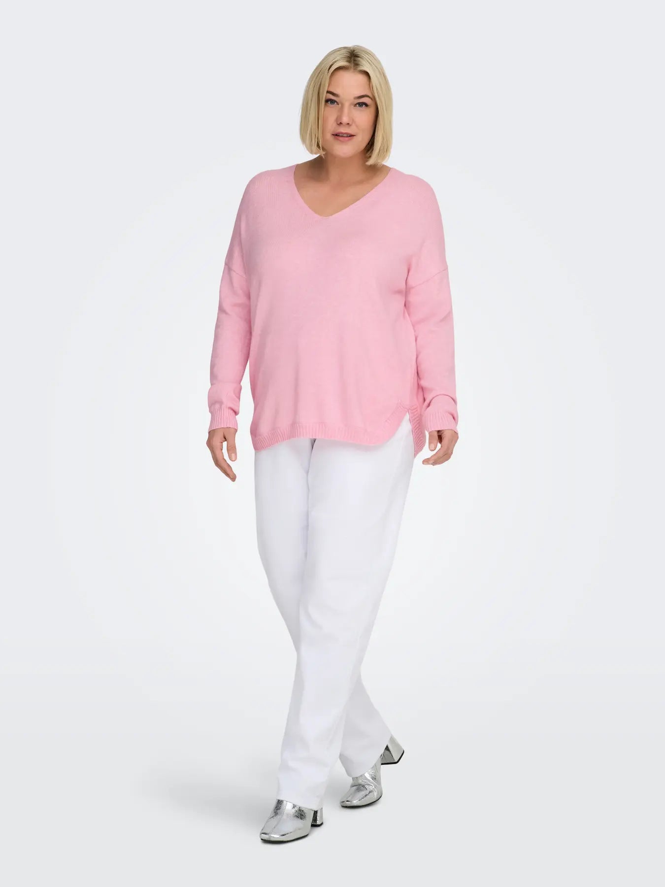 Rosa stickad tröja från Carmakoma 15267202