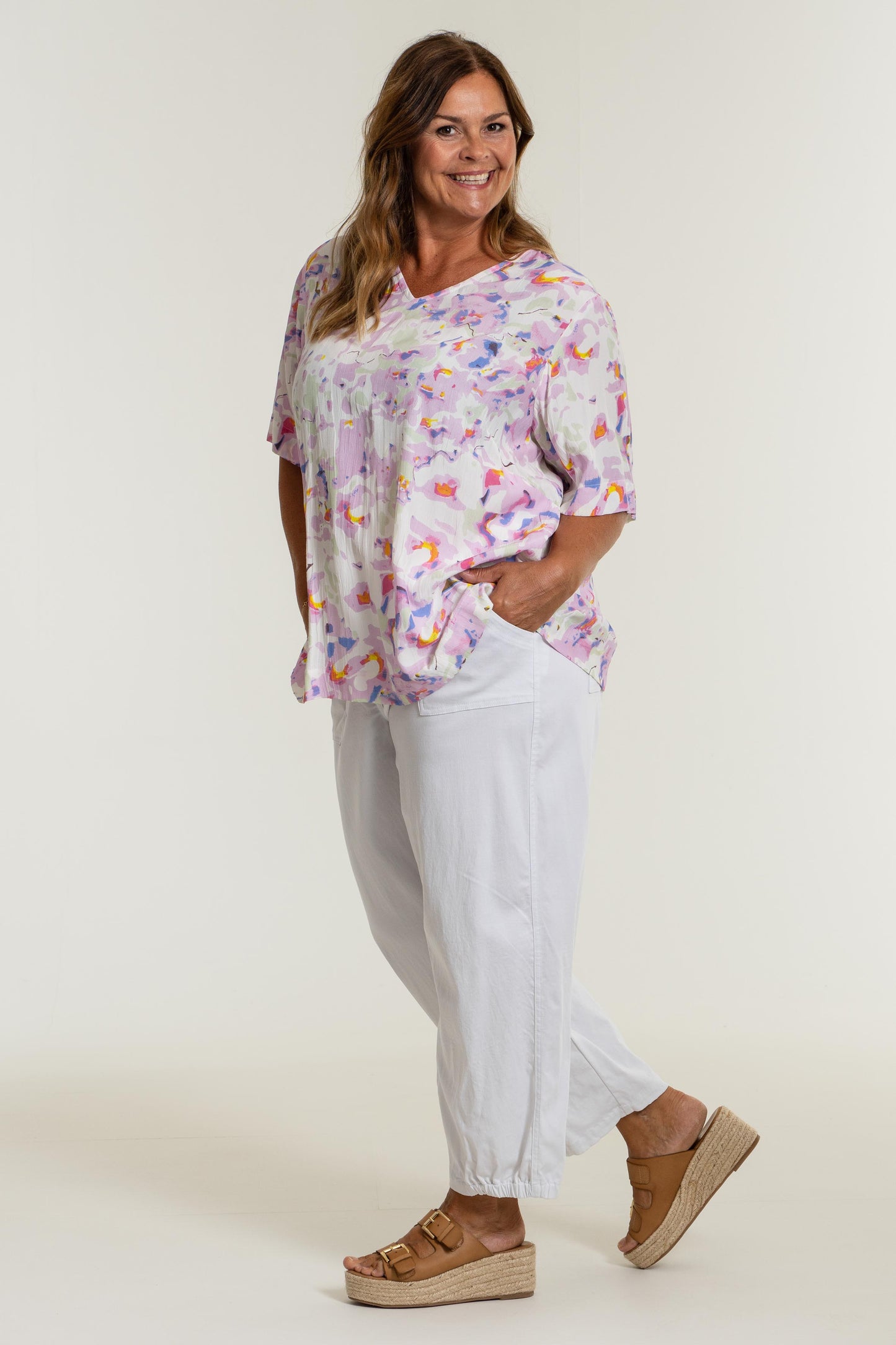Vita baggy pants från Gozzip 9903