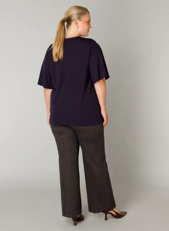 Marinblå topp från Yesta A005761