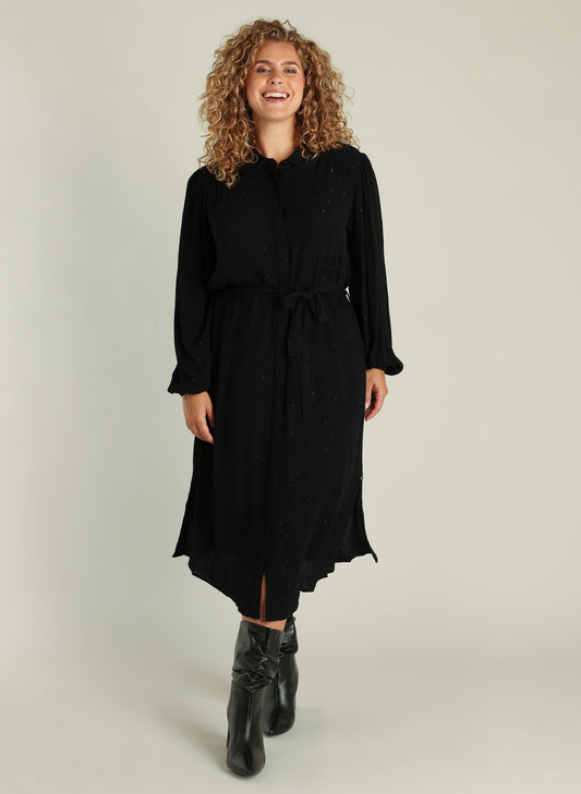 Svart lång klänning från YESTA A005804