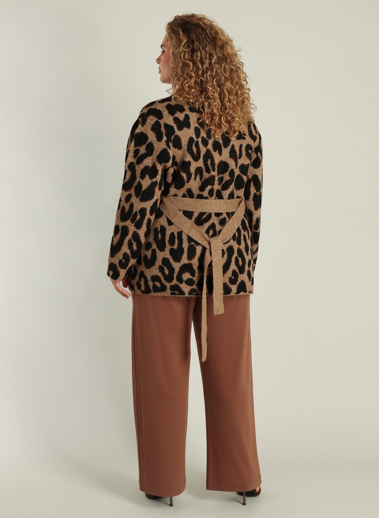 Leopard mönstrad kofta från YESTA A005838