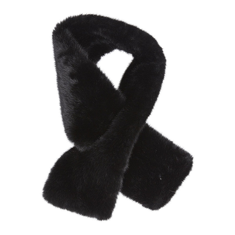 Svart päls halsduk från Moshi 12792