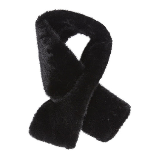 Svart päls halsduk från Moshi 12792