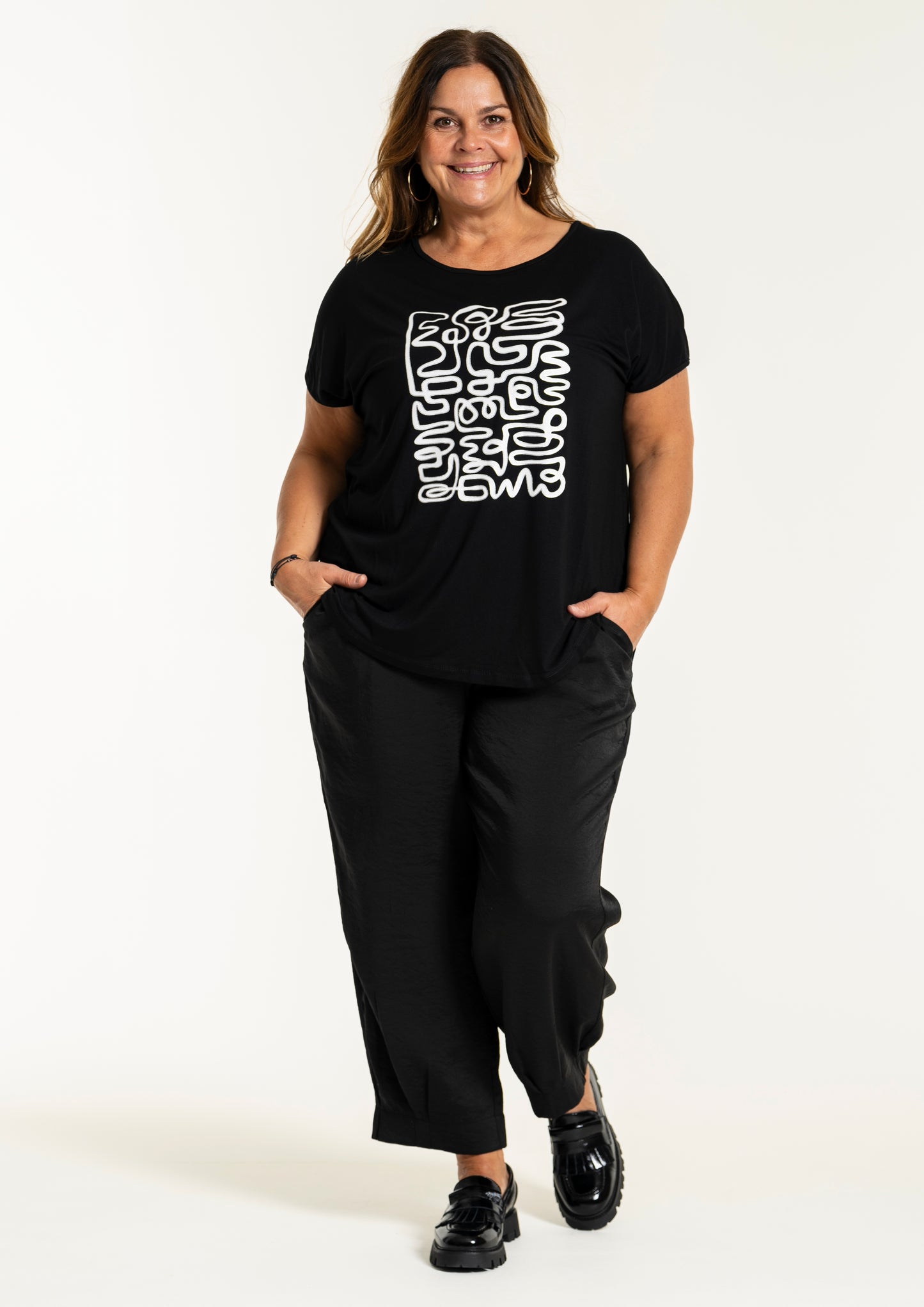 Gitte T-shirt med print G244033