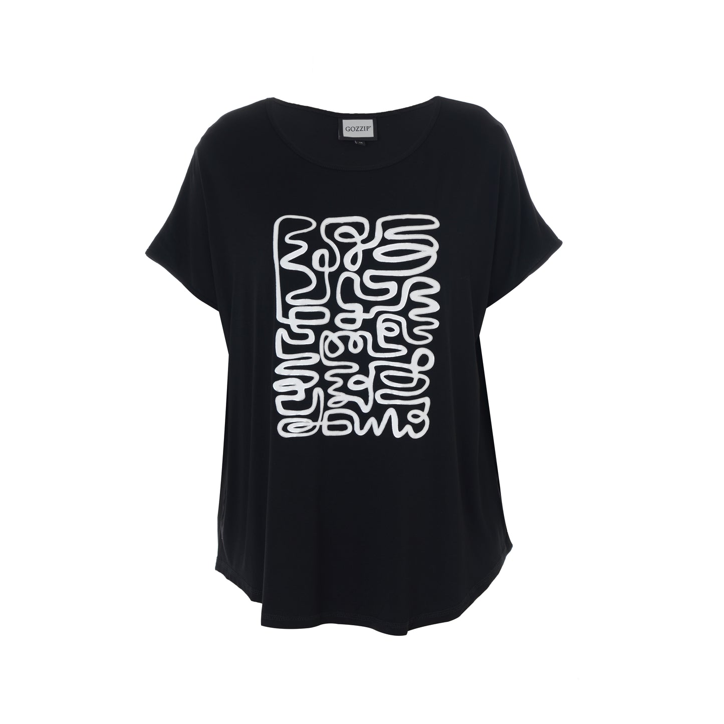 Gitte T-shirt med print G244033