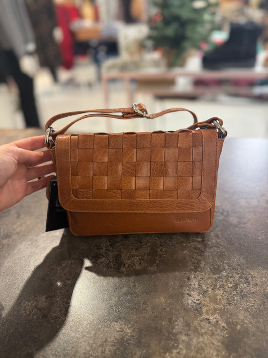 Konjak färgad skinnväska 7477