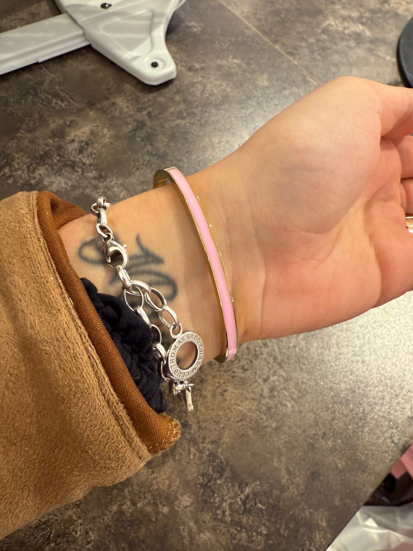Stål armband rosa 50.08