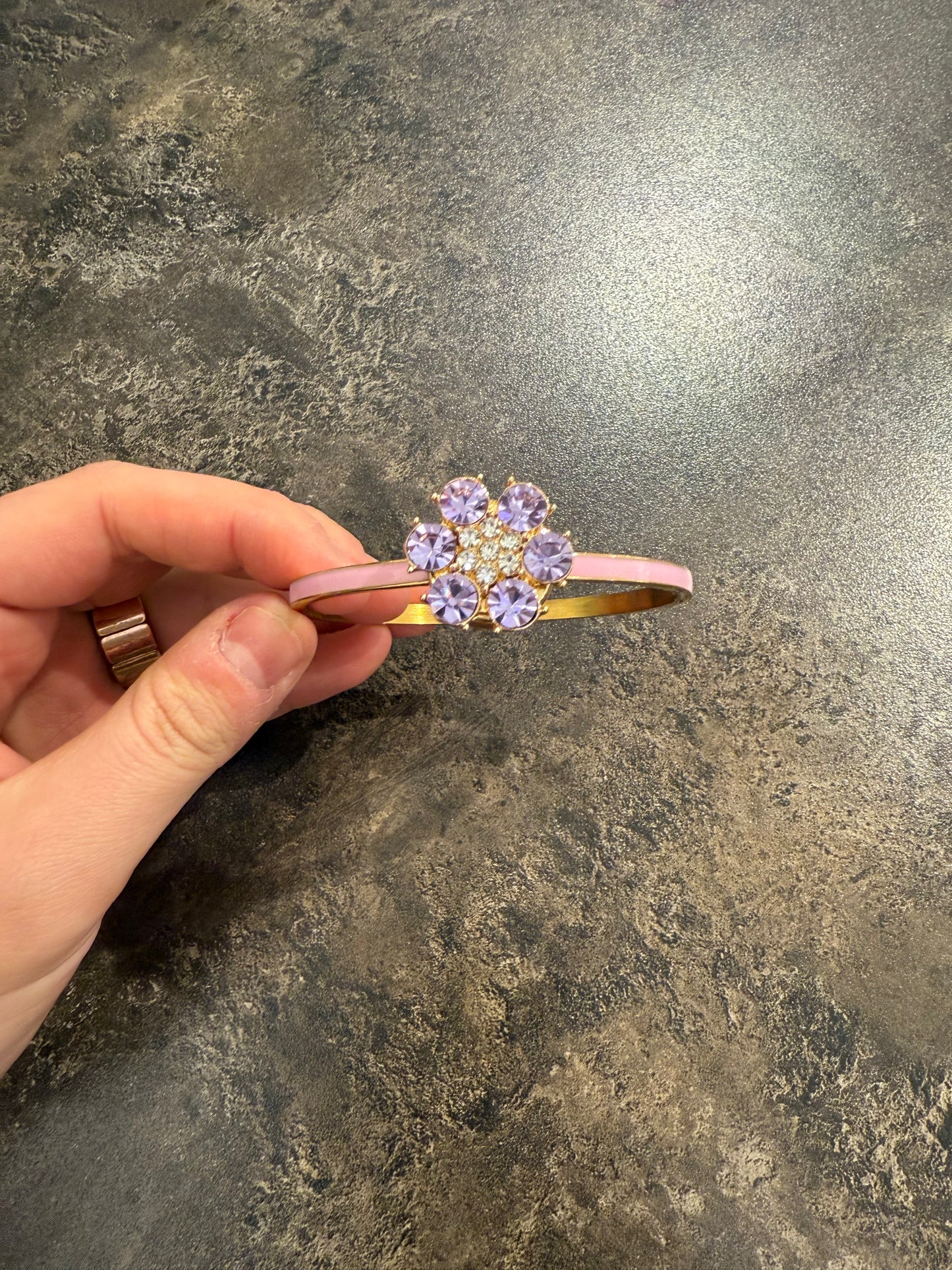Stål armband rosa 50.08