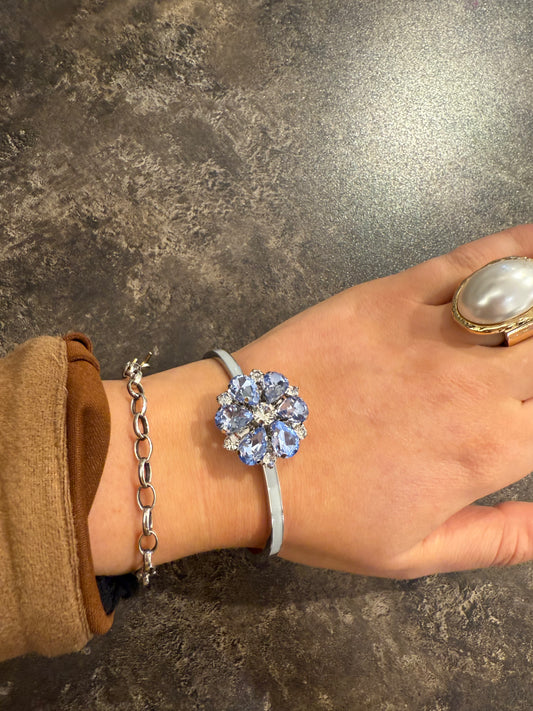 Stål armband blå 50.09