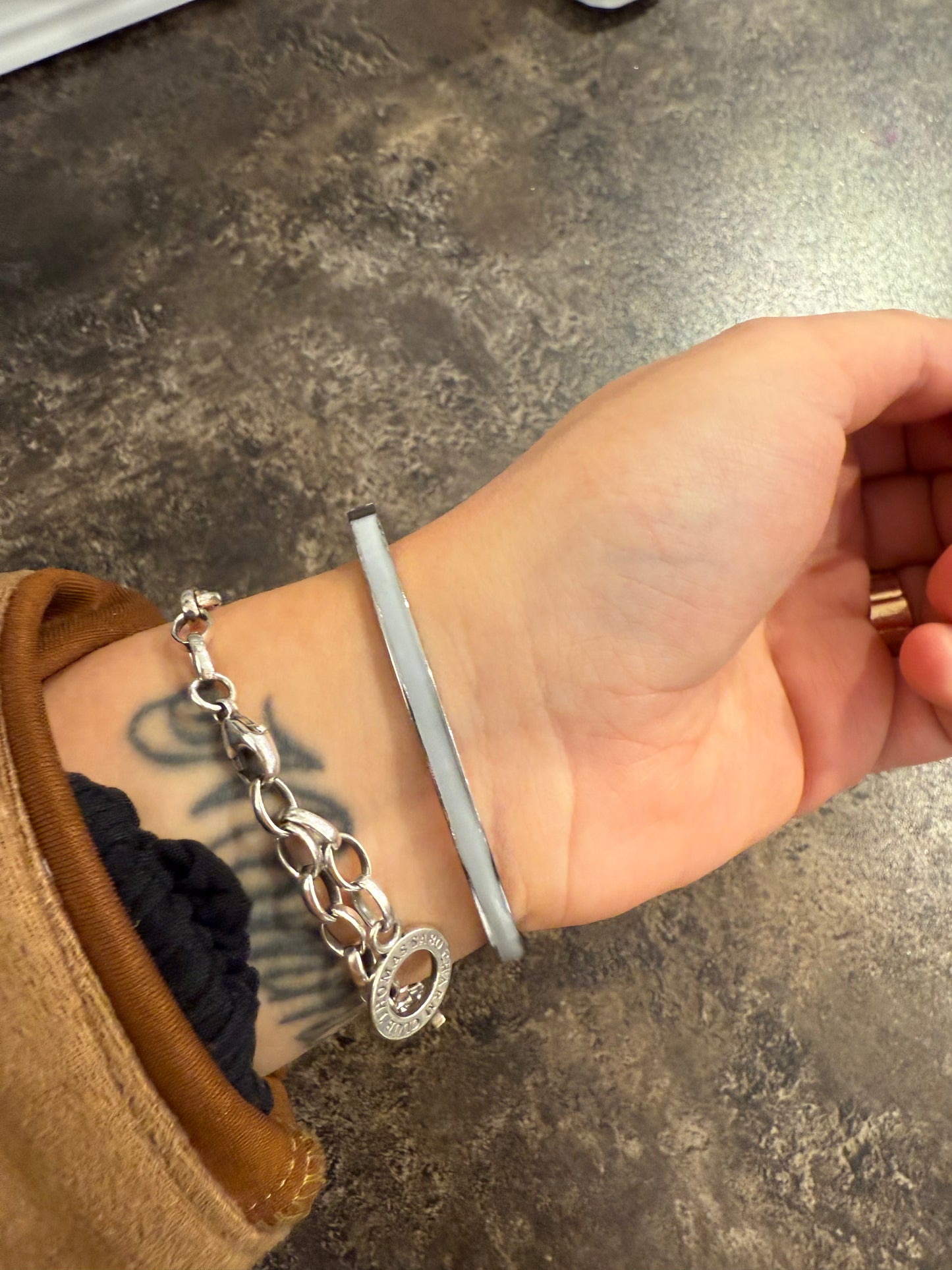 Stål armband blå 50.09