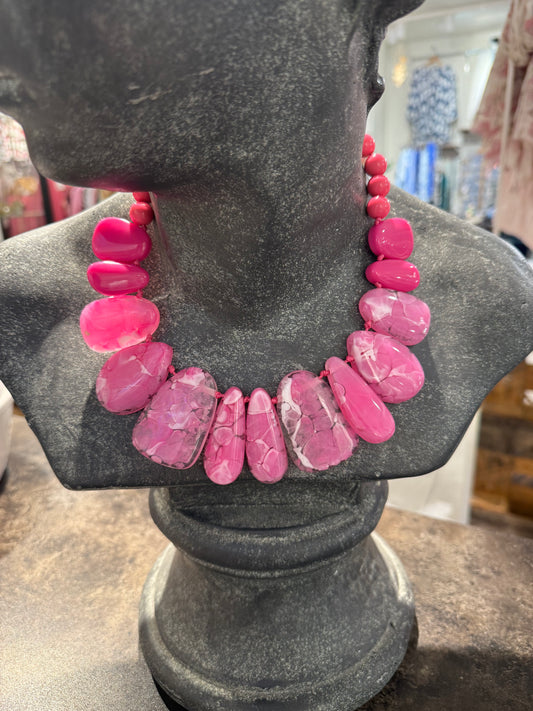 Rosa halsband från Angels By Clair 7024