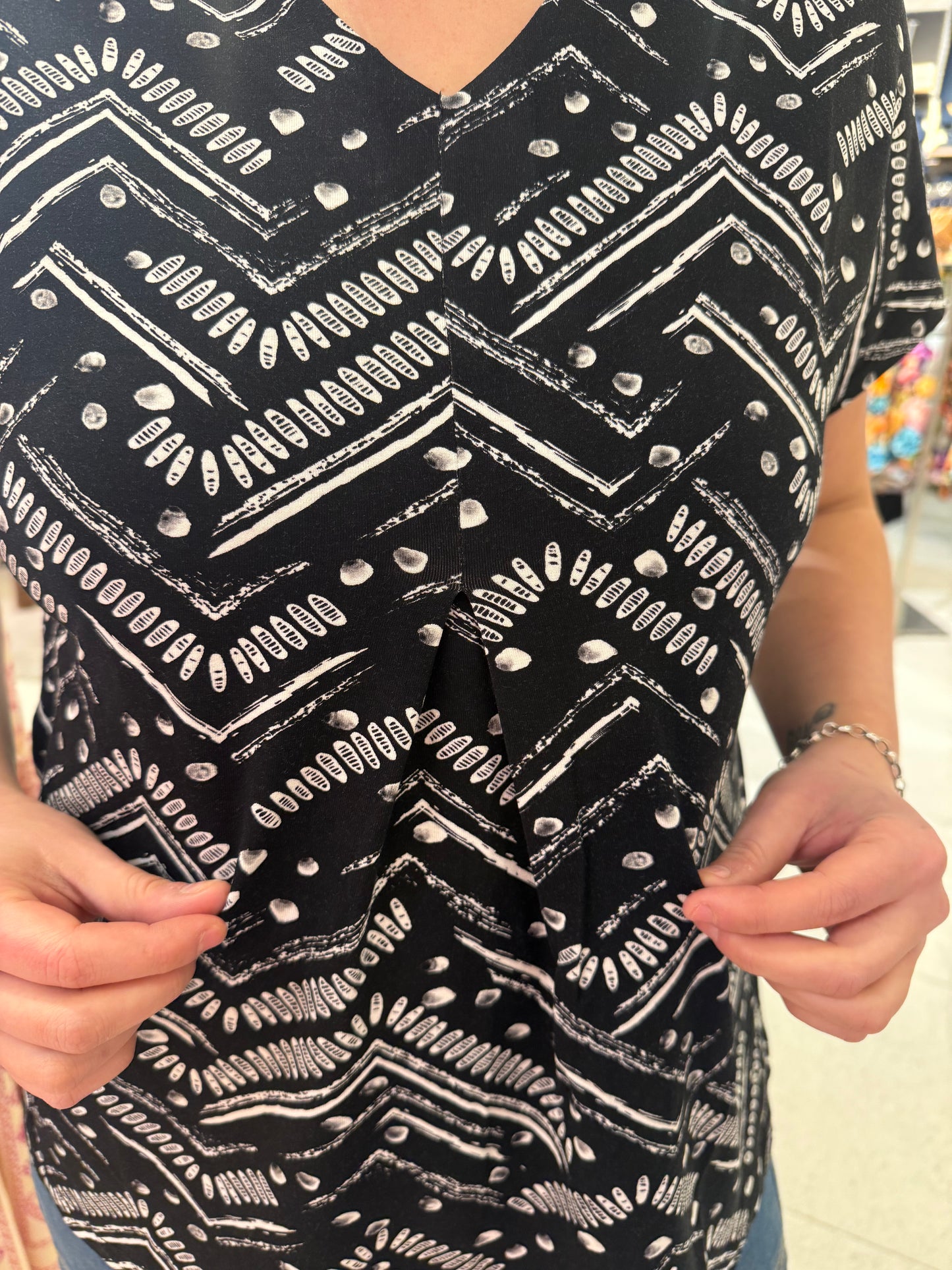 Mönstrad topp från Ciso 220582