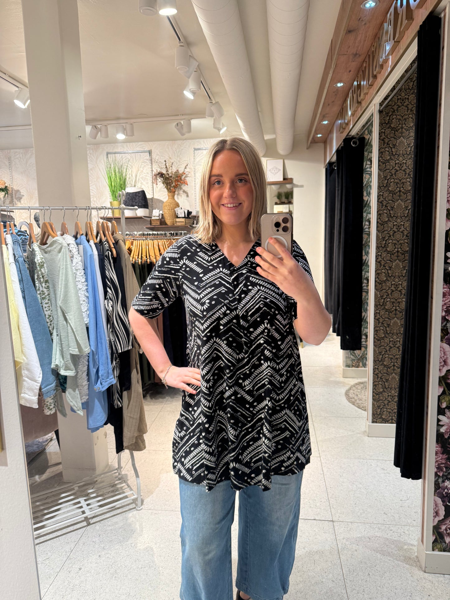 Mönstrad tunika från Ciso 220583