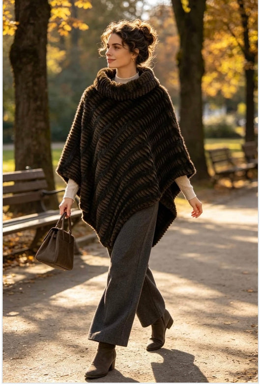 Päls poncho