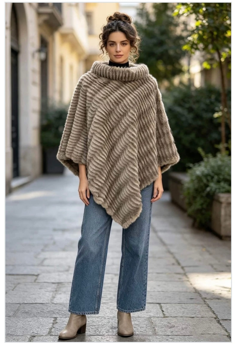 Päls poncho