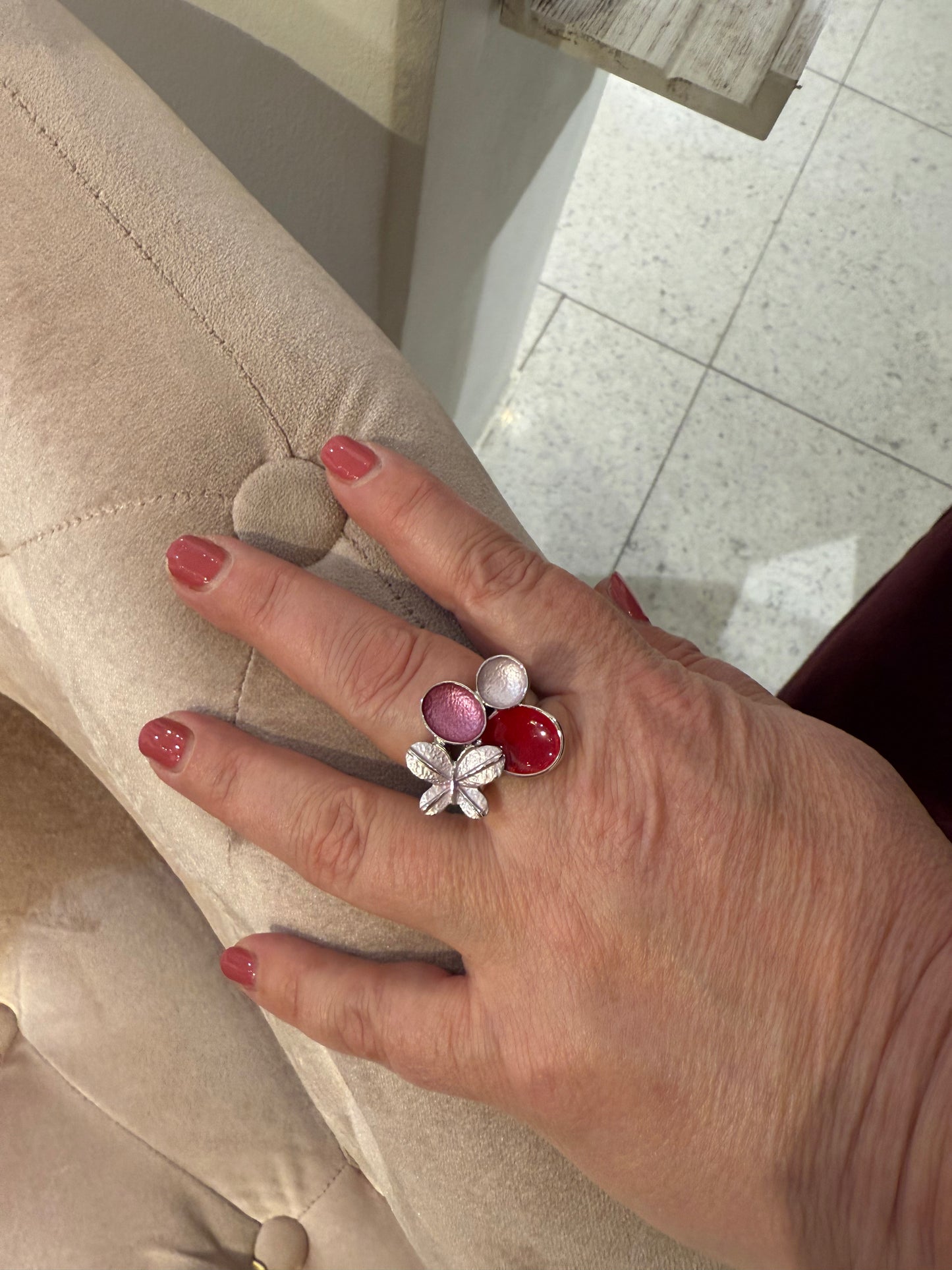 Ring med resår från Angel by Clair 28995