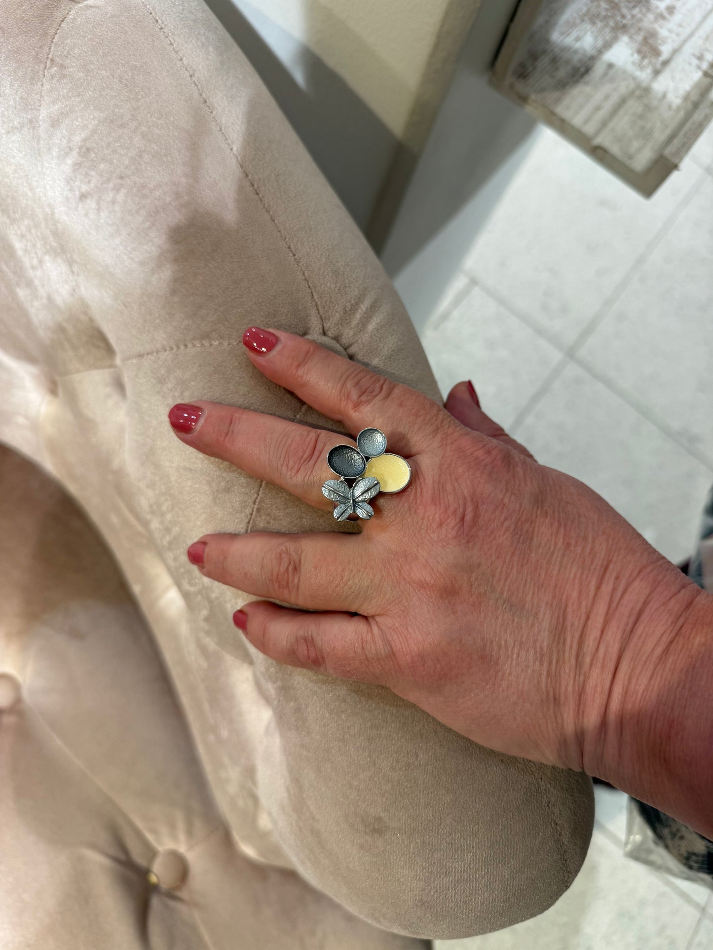 Ring med resår från Angel by Clair 28995