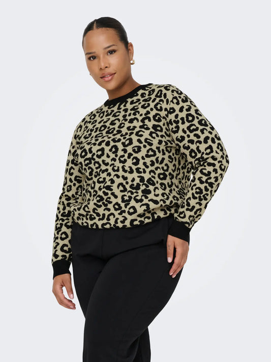 Leopard mönstrad tröja från Carmakoma 15350897