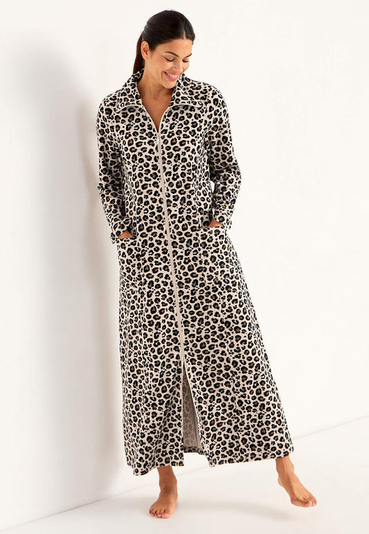 Leopard mönstrad morgonrock från Cellbes 615348
