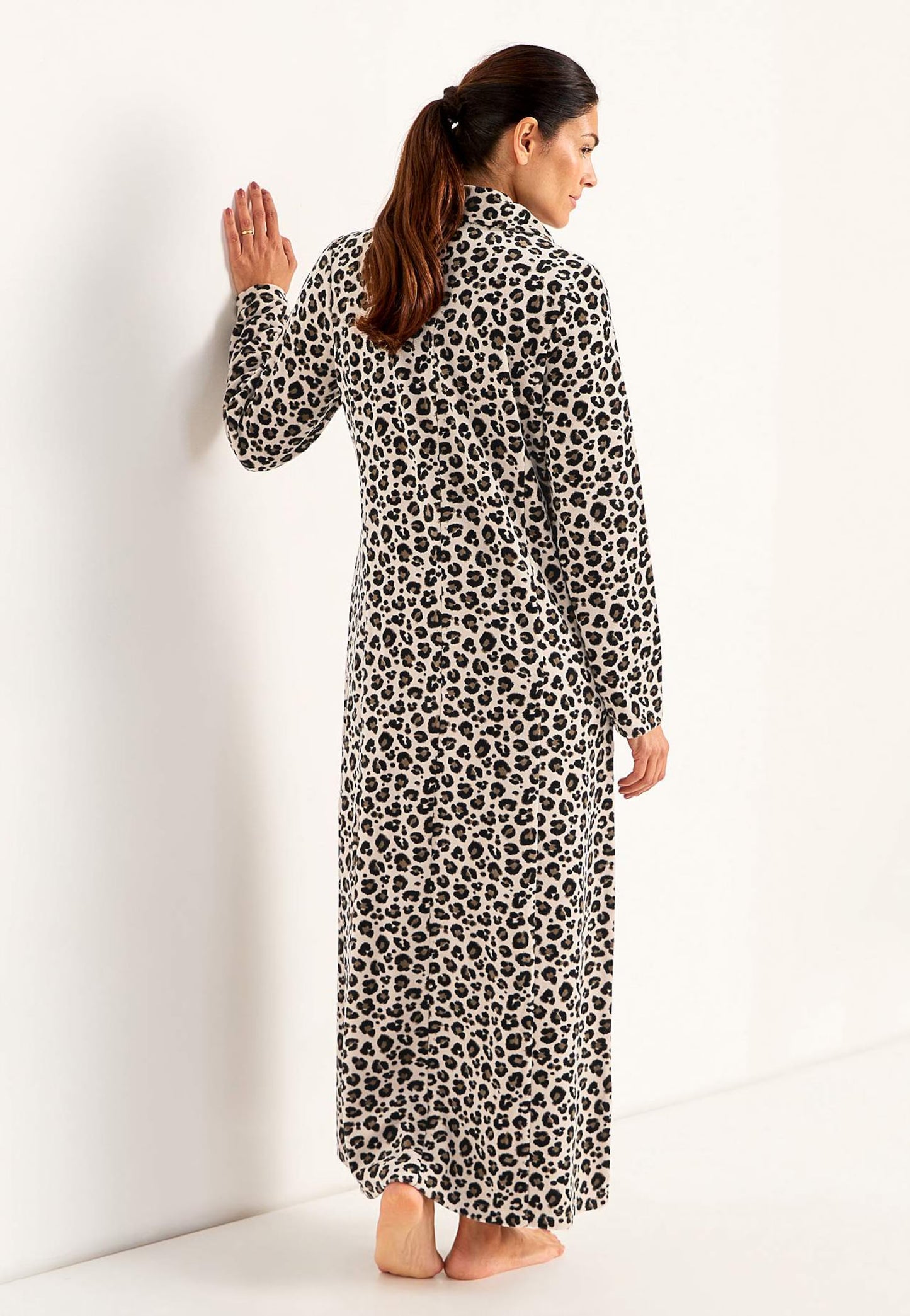 Leopard mönstrad morgonrock från Cellbes 615348
