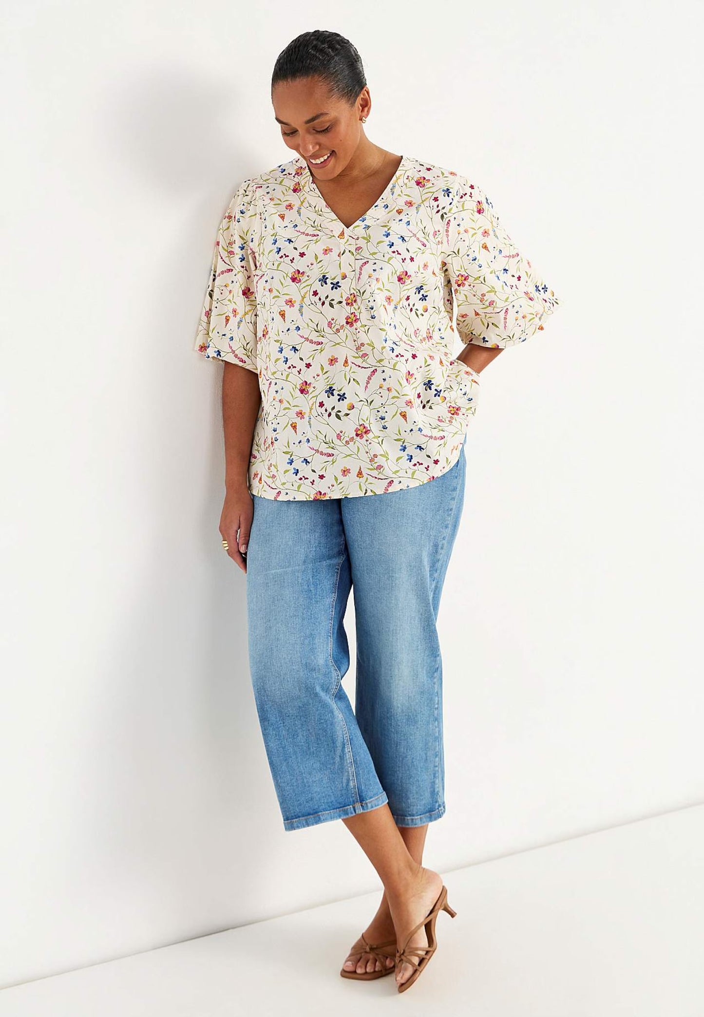 Blommig blus från Cellbes 702612