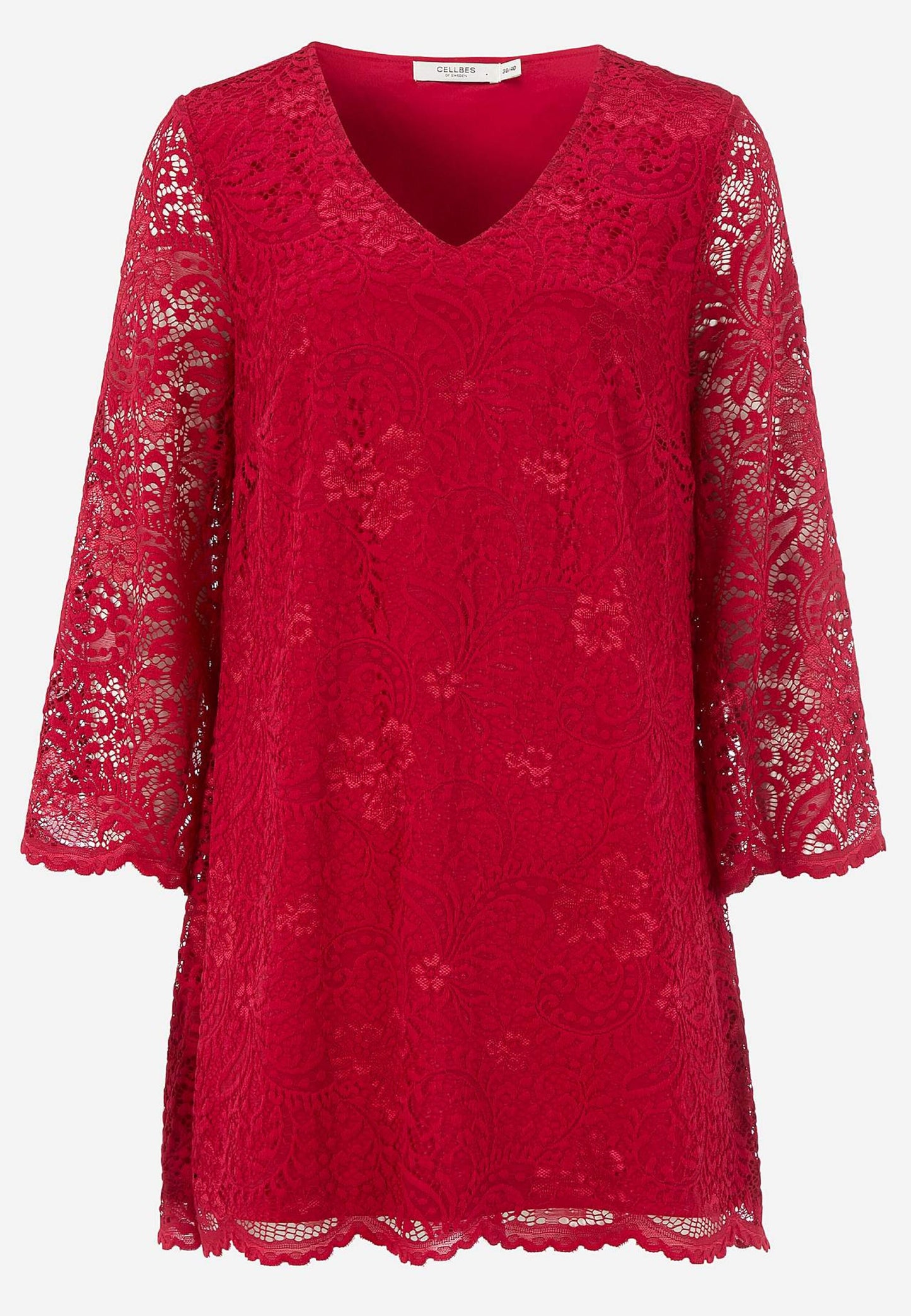 Röd spets topp/tunika från Cellbes 618155