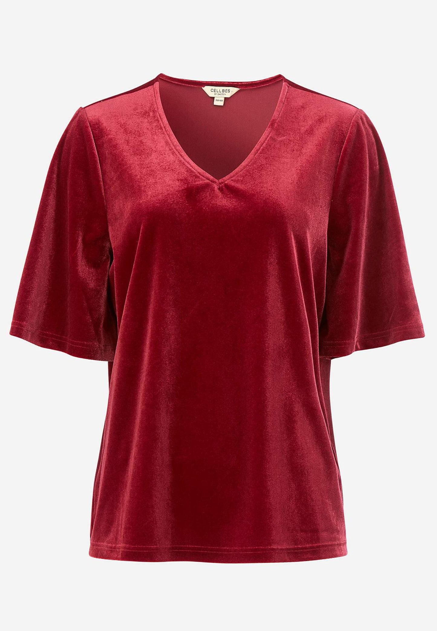 Röd sammet topp från Cellbes 620252