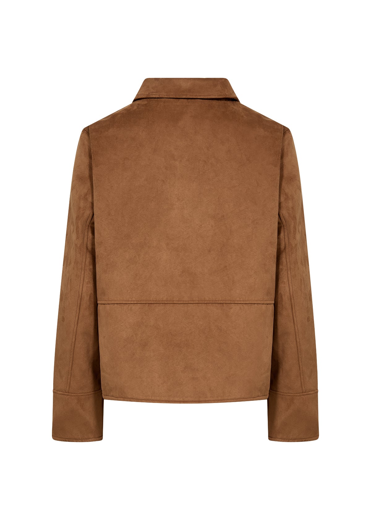 Brun fuskmocka jacka från Wasabi W10649