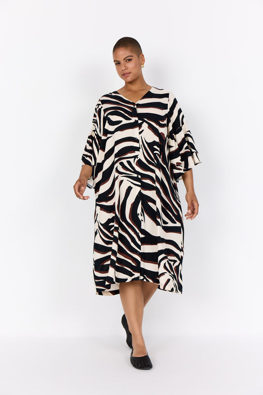 Mönstrad långskjorta/klänning från Wasabi W10696