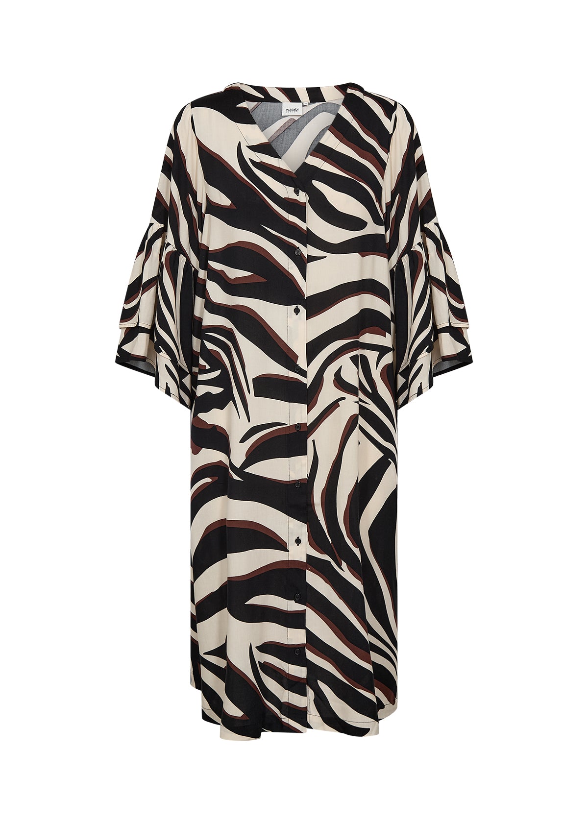 Mönstrad långskjorta/klänning från Wasabi W10696