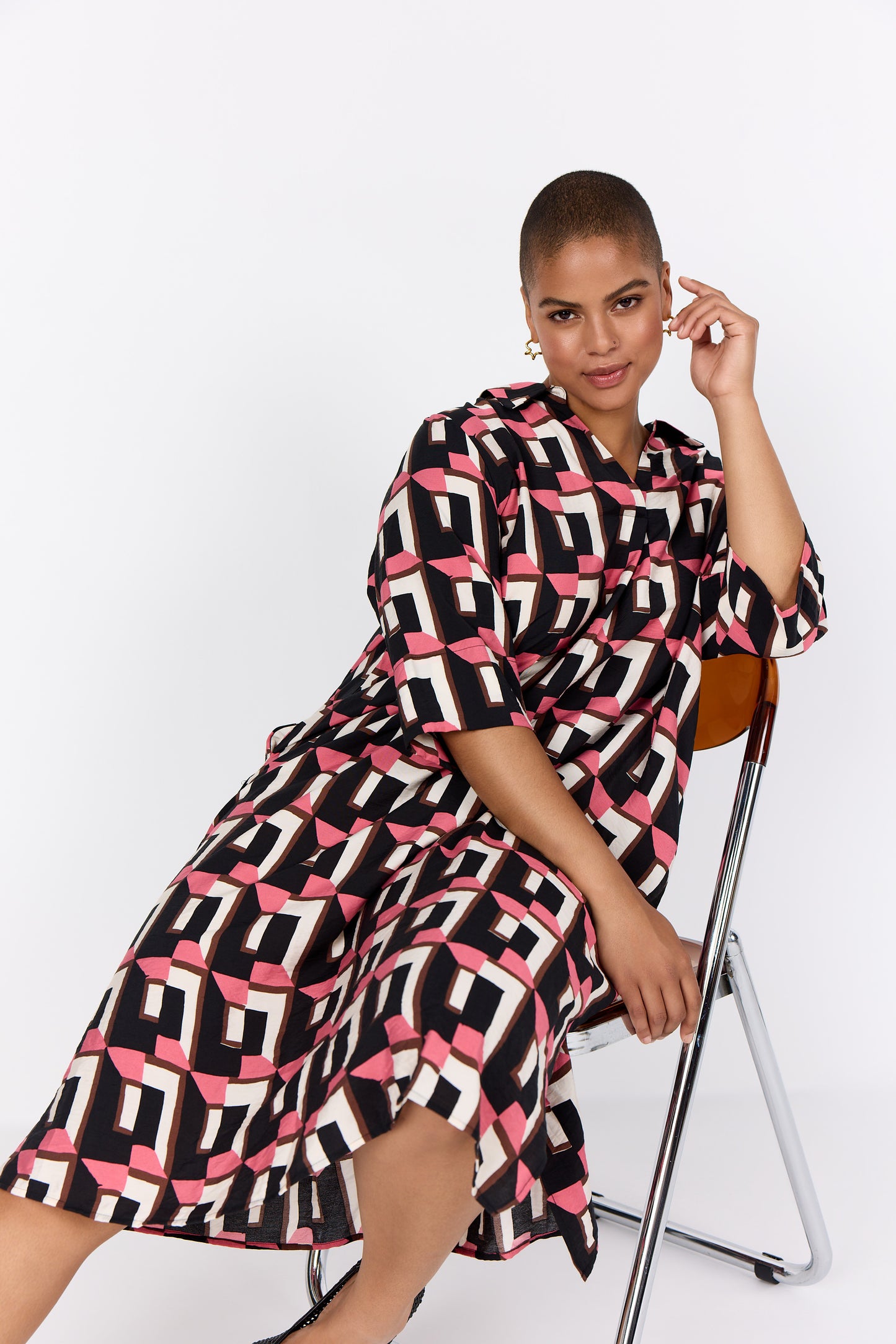 Mönstrad klänning från Wasabi W10724