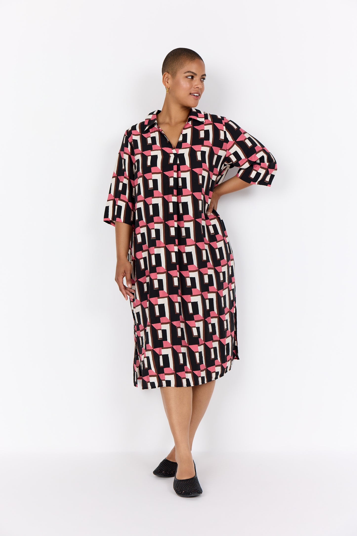 Mönstrad klänning från Wasabi W10724