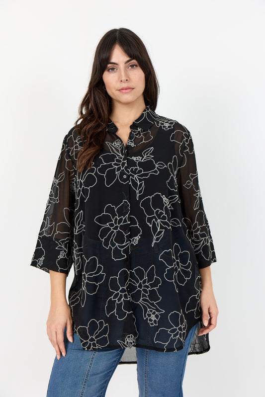 Blommig skjorta från wasabi W10729