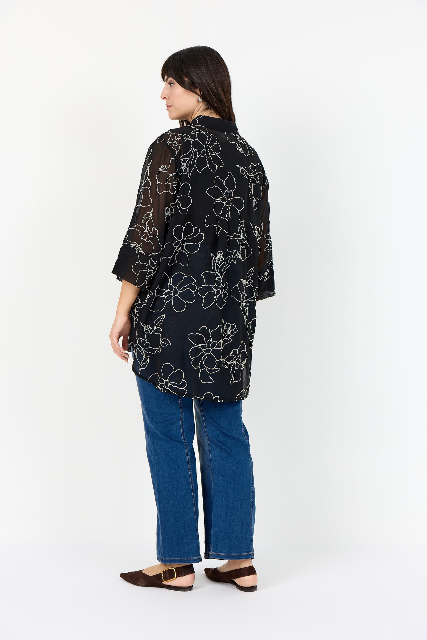 Blommig skjorta från wasabi W10729