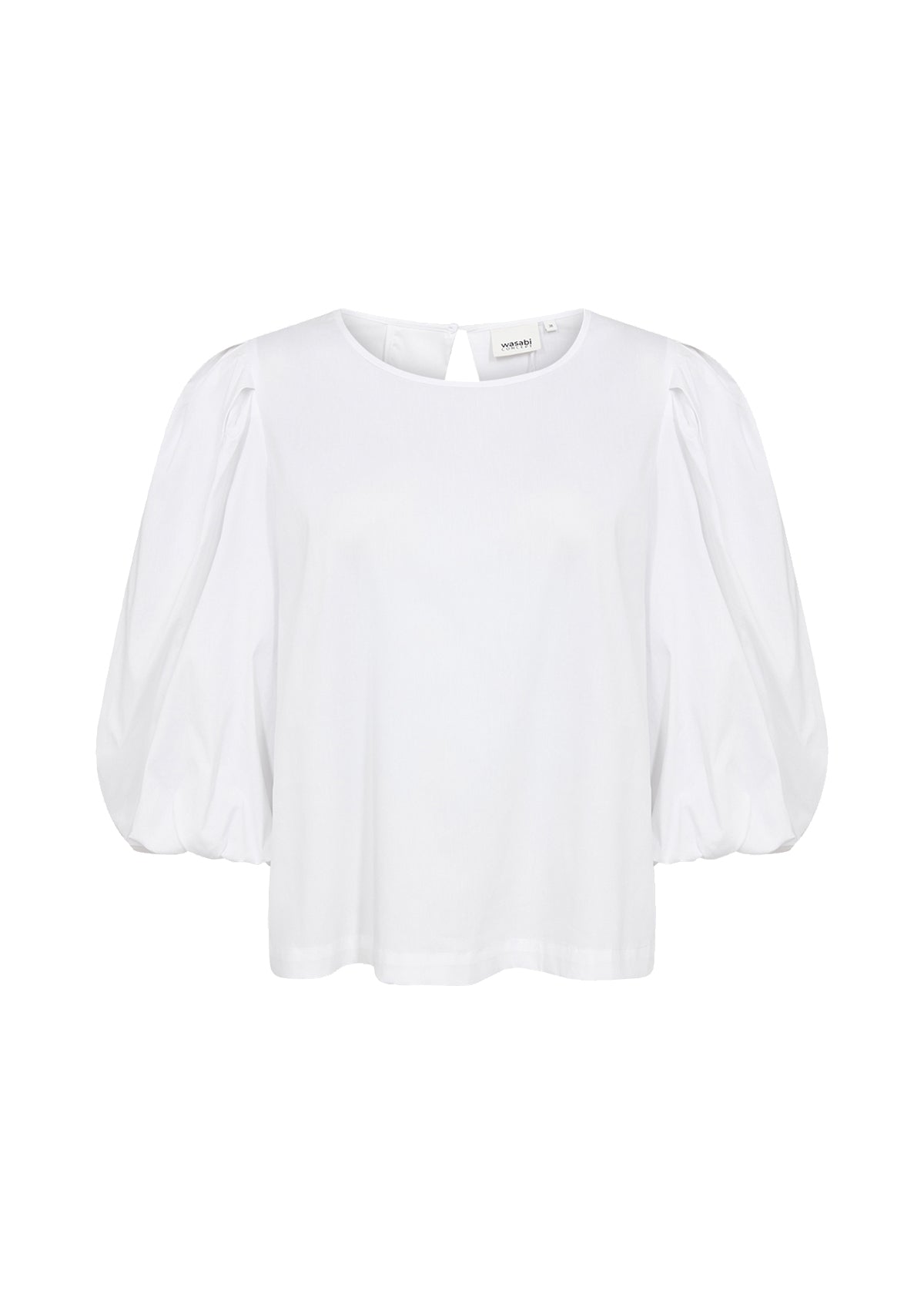 Vit bomullsblus från Wasabi W10824