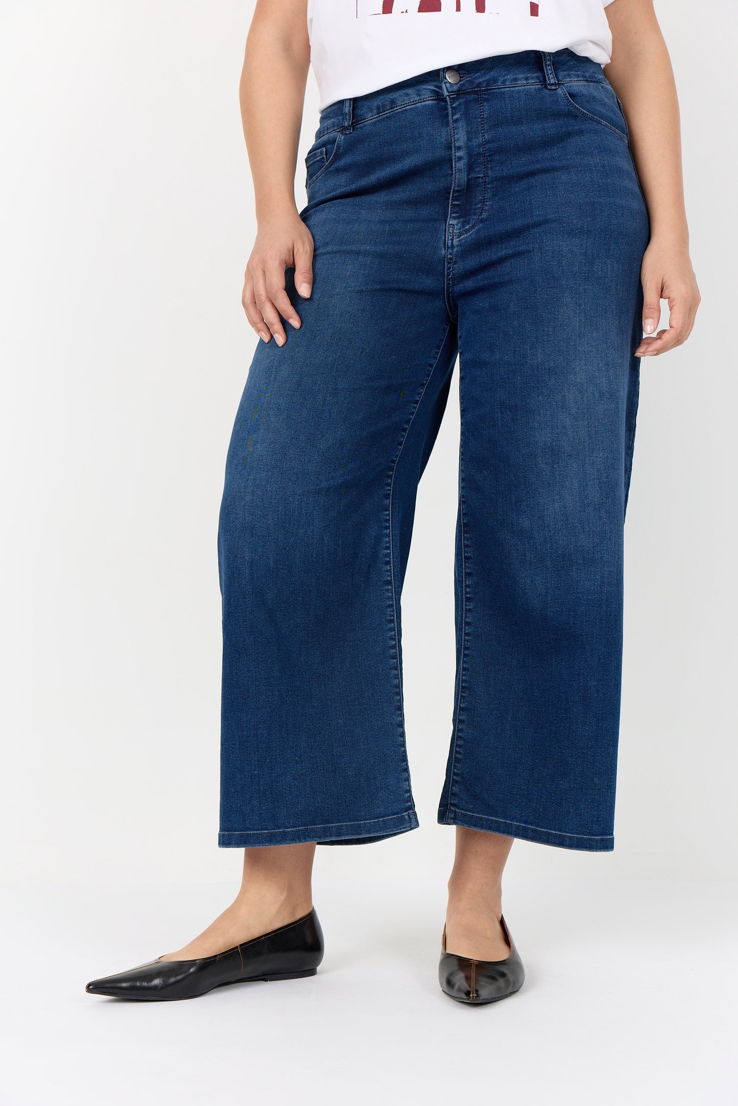 Jeans med vida ben från Wasabi W10832