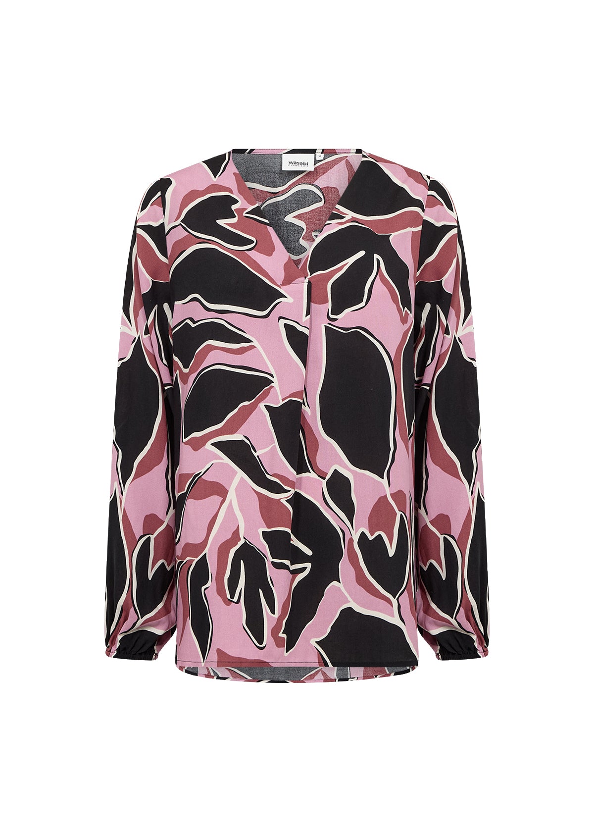 Mönstrad blus från Wasabi W10874