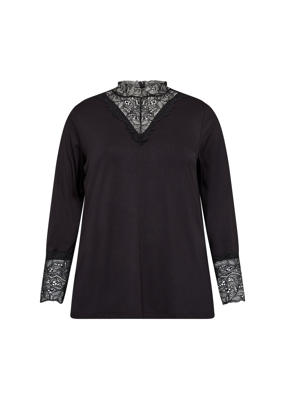 Långärmad topp med spets från Wasabi W20037