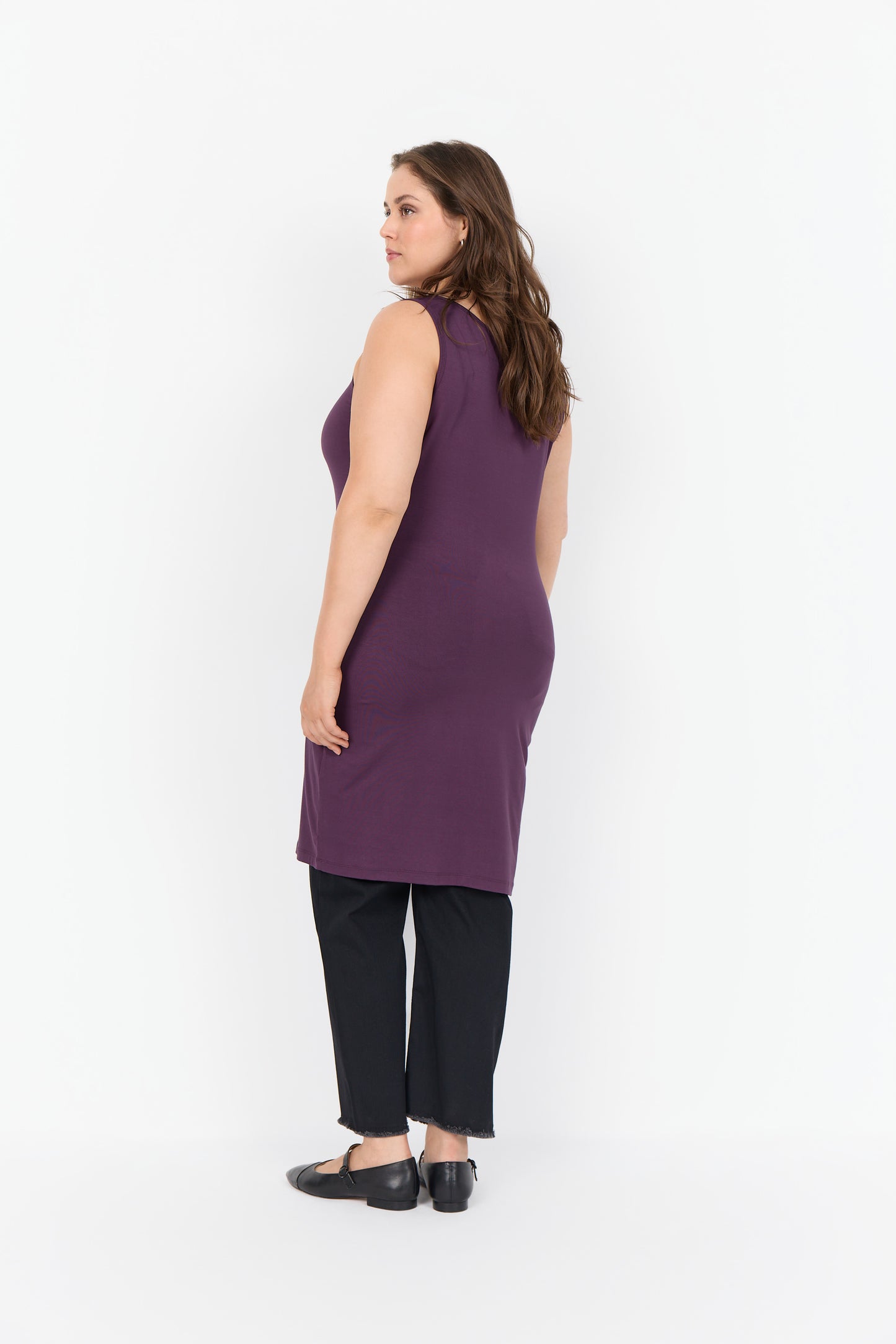 Långt lila linne från Wasabi W20103