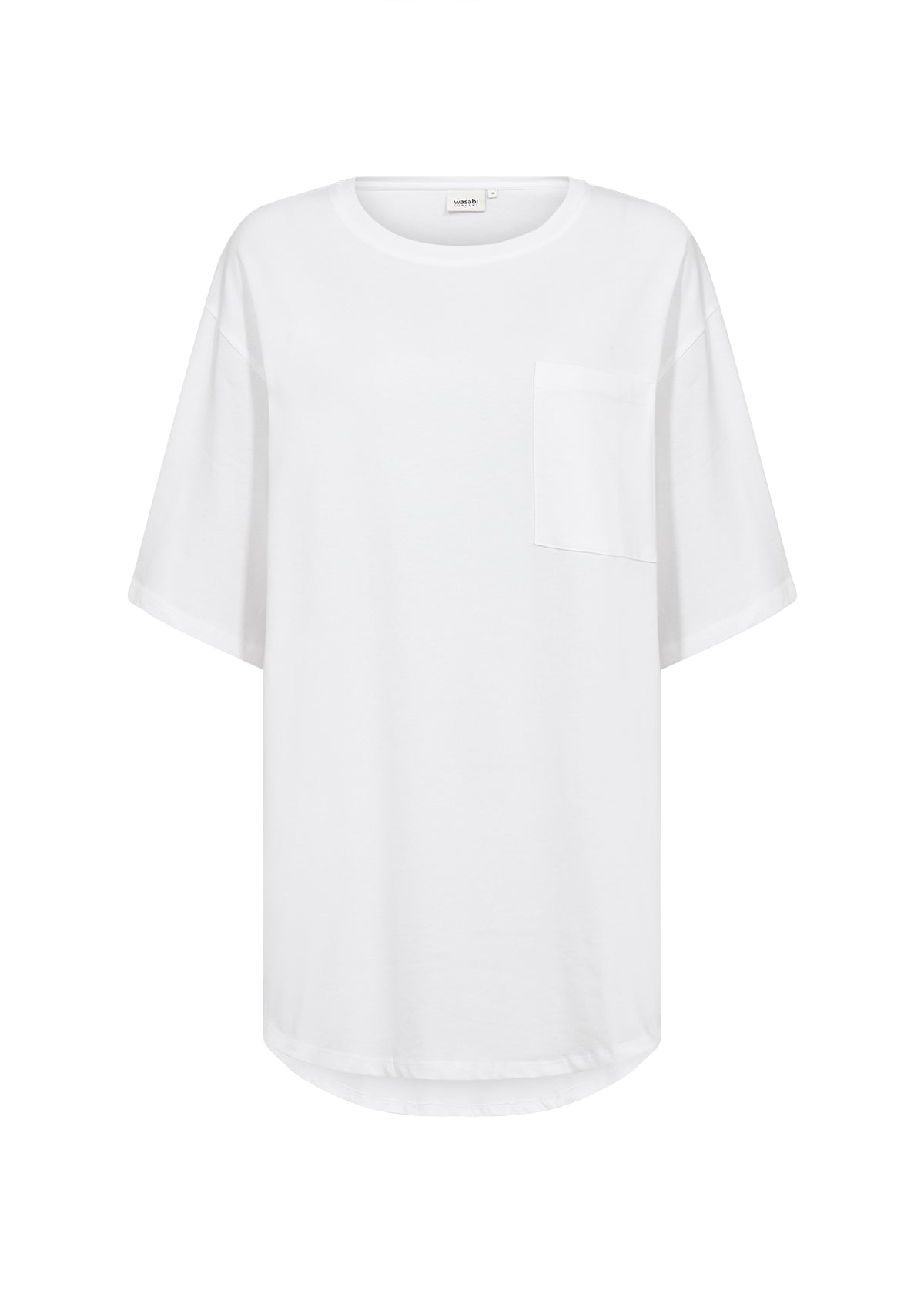 Vit oversize T-shirt från Wasabi W20535