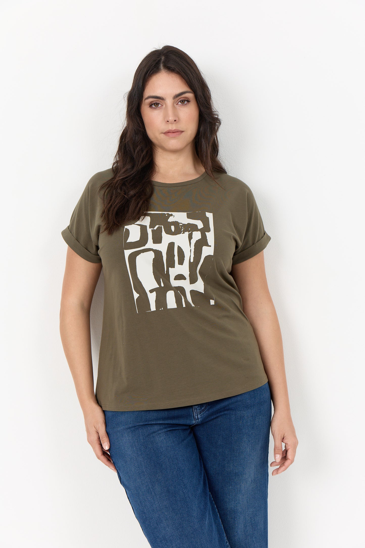 T-shirt med print från Wasabi W20634