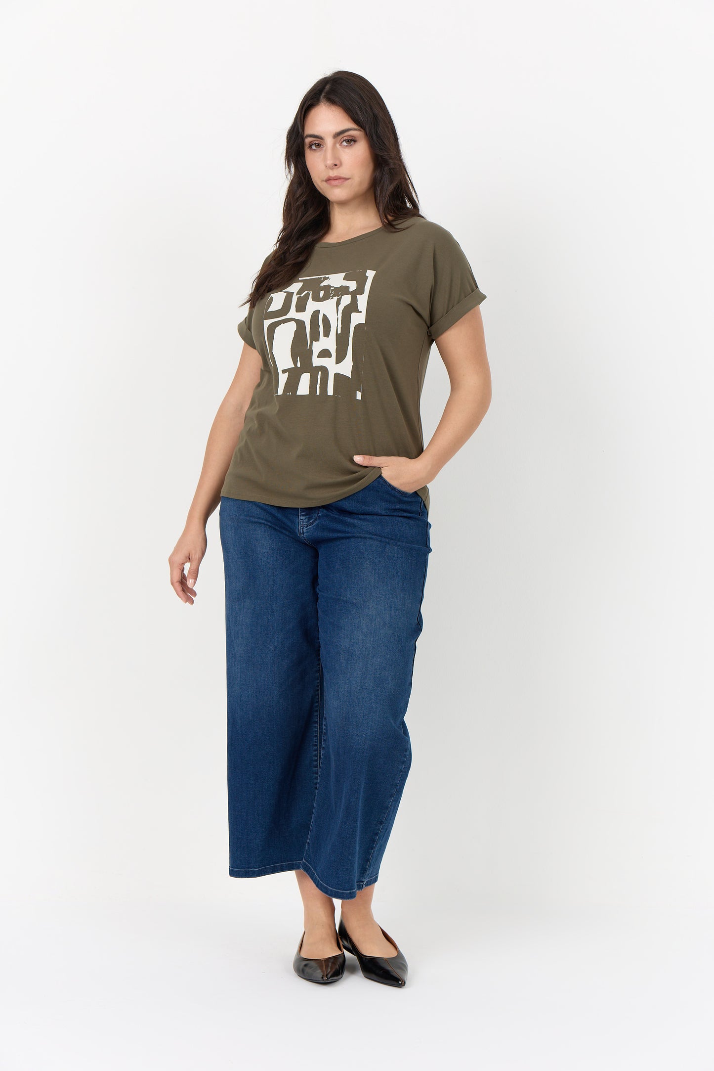 T-shirt med print från Wasabi W20634