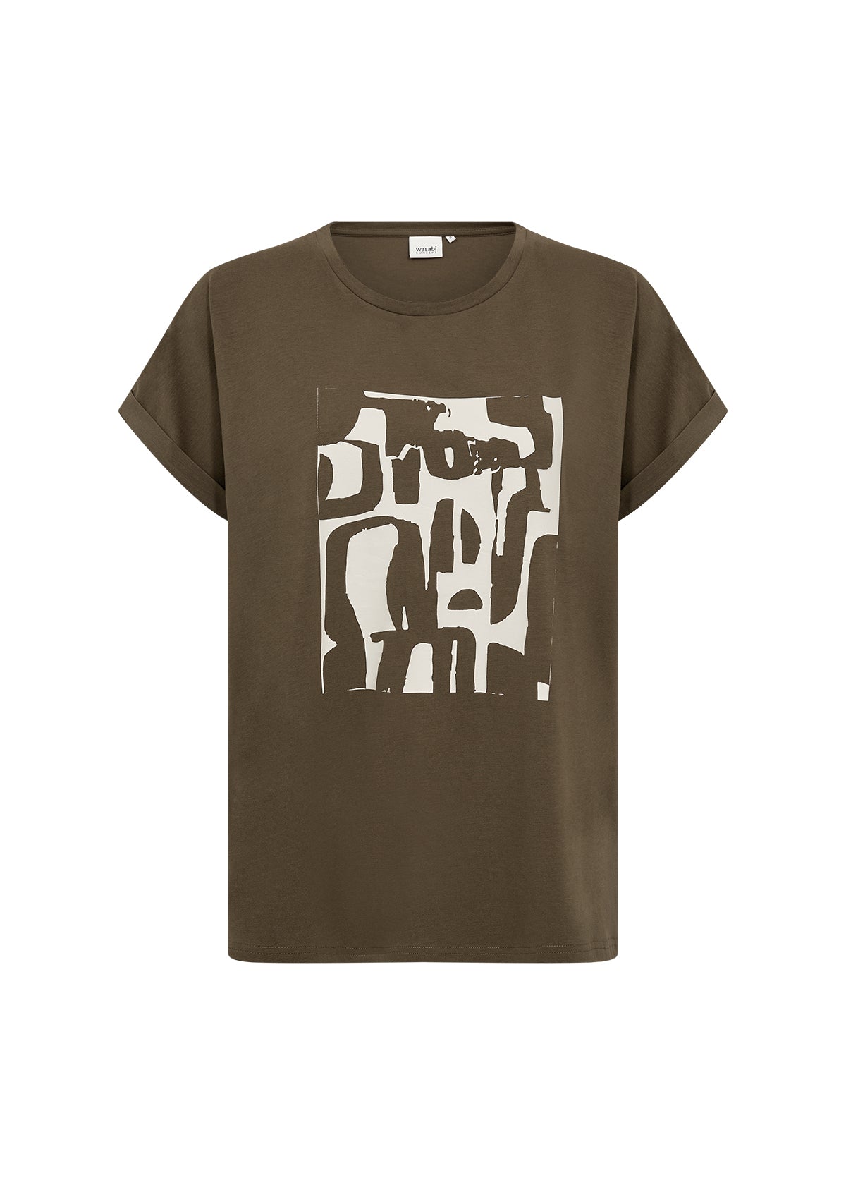 T-shirt med print från Wasabi W20634