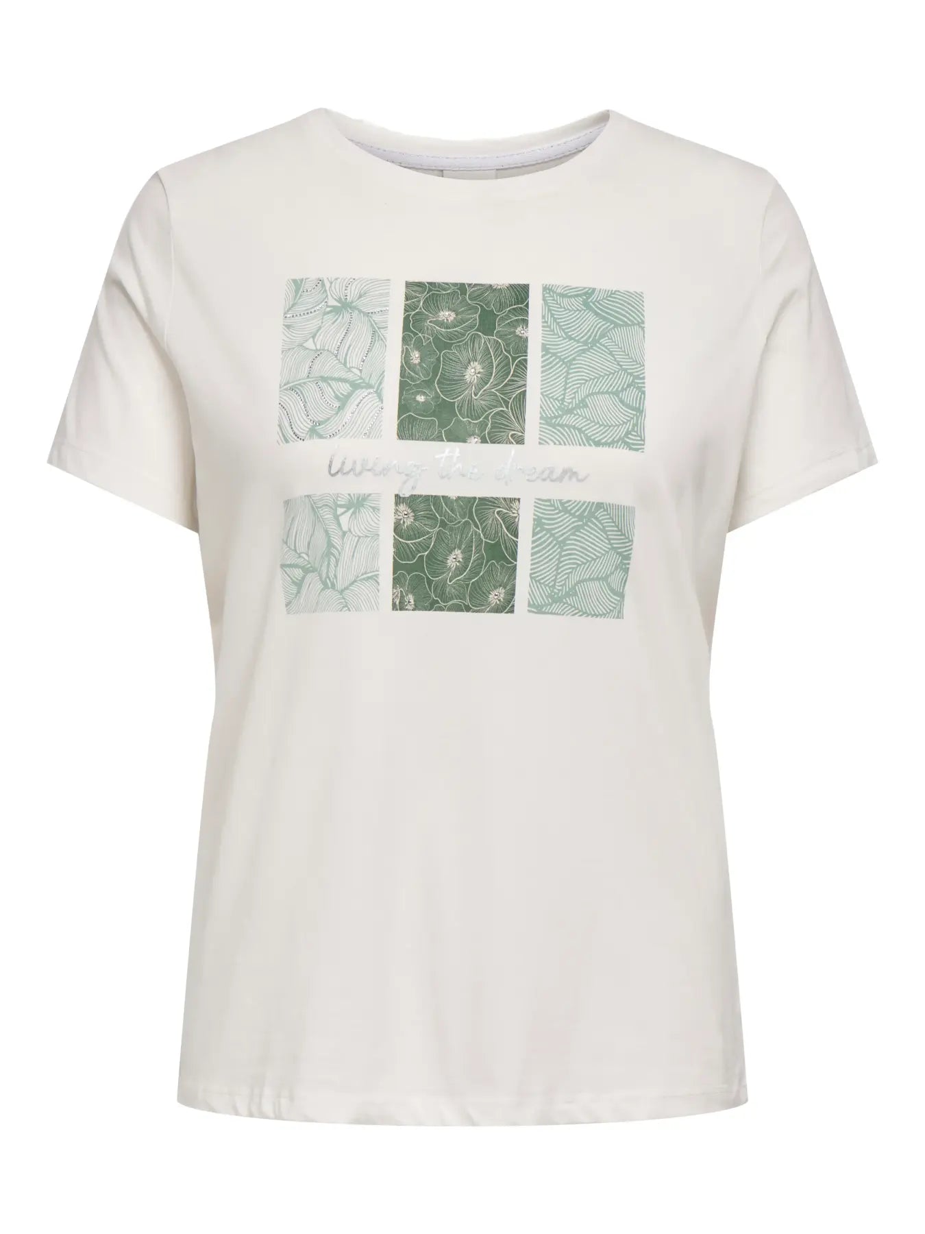 T-shirt med grönt tryck från Carmakoma 15353271