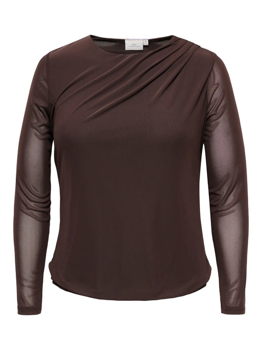 Elegant mesh-topp med drapering från Carmakoma 15383305