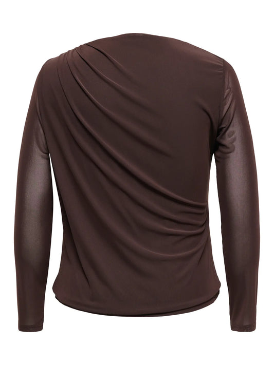 Elegant mesh-topp med drapering från Carmakoma 15383305
