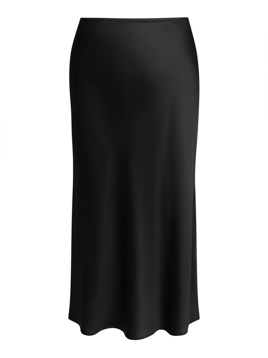 Svart satin kjol från Carmakoma 15382069
