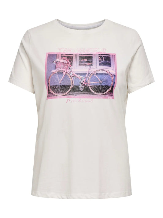 T-shirt med rosa tryck från Carmakoma 15353271
